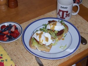 Layonise Eggs with Panchetta